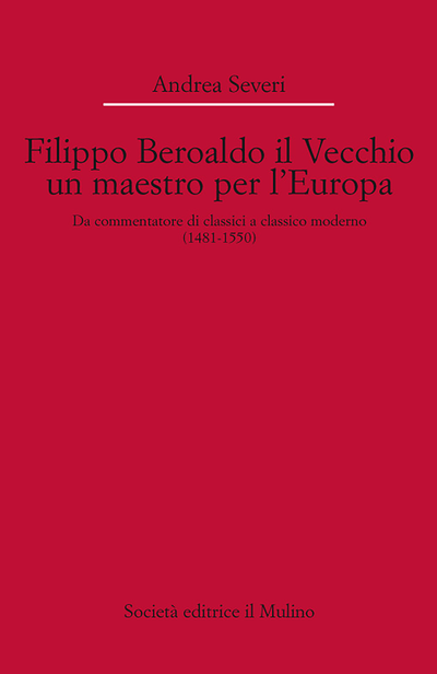 Cover Filippo Beroaldo il Vecchio un maestro per l'Europa